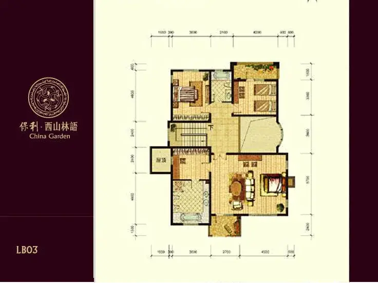 保利西山林语别墅户型图