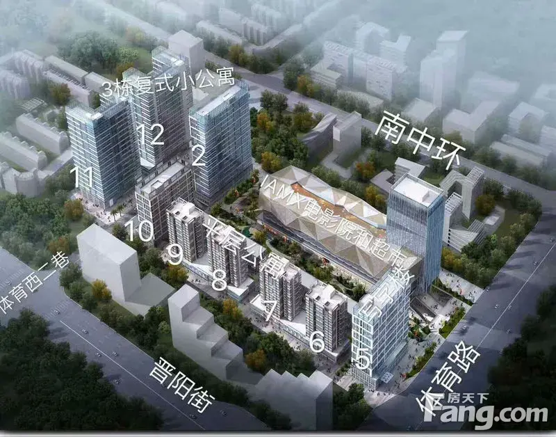 晋阳街体育路口北美n1文创区 复式公寓即将开启排号