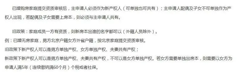 一个忧伤的故事:配偶或子女需具备购房资格才可单独拥有产权