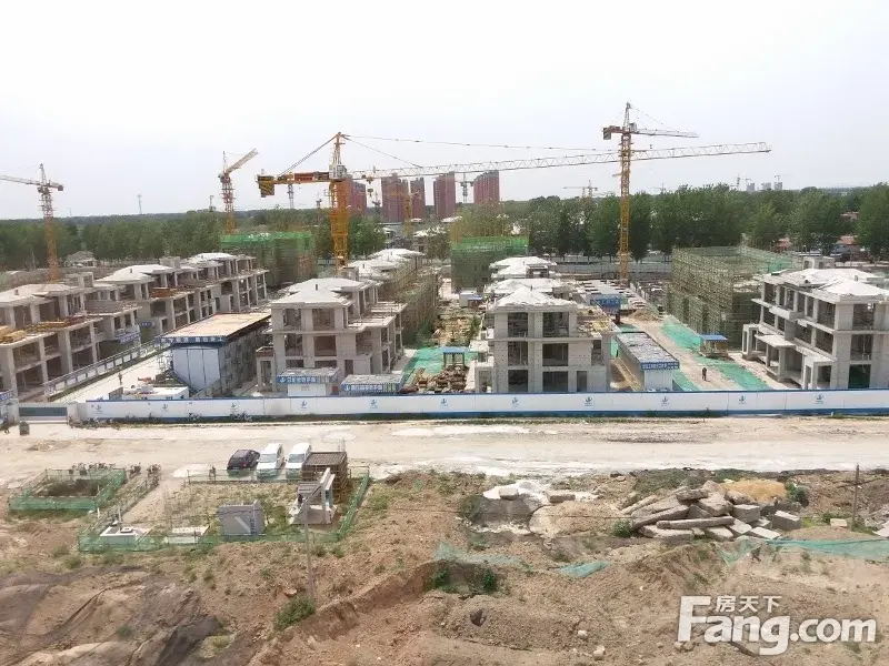 空中拍的工地