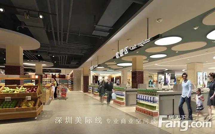 超市收银区设计思路-深圳装修-深圳房天下