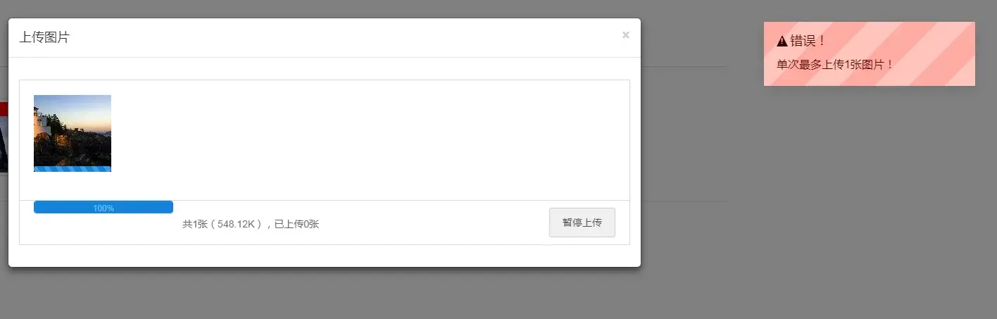 模态框上传效果1
