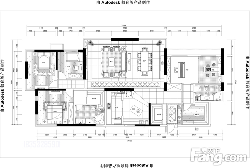 晓港名城230平大平层装修方案,参赛作品