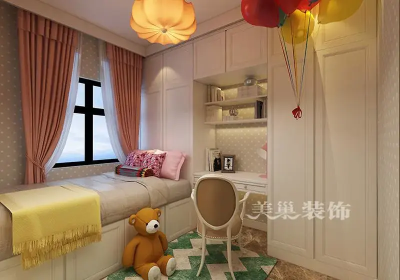 威龙中心城现代简约风装修样板间,小三房餐厅隔断