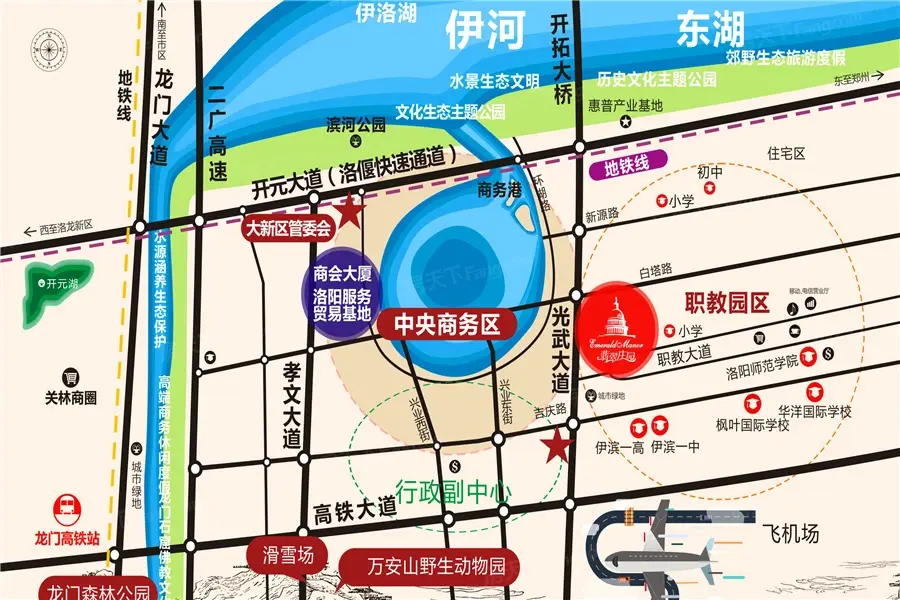 翡翠庄园交通图
