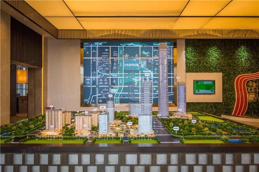 实景图:售楼部沙盘实景图