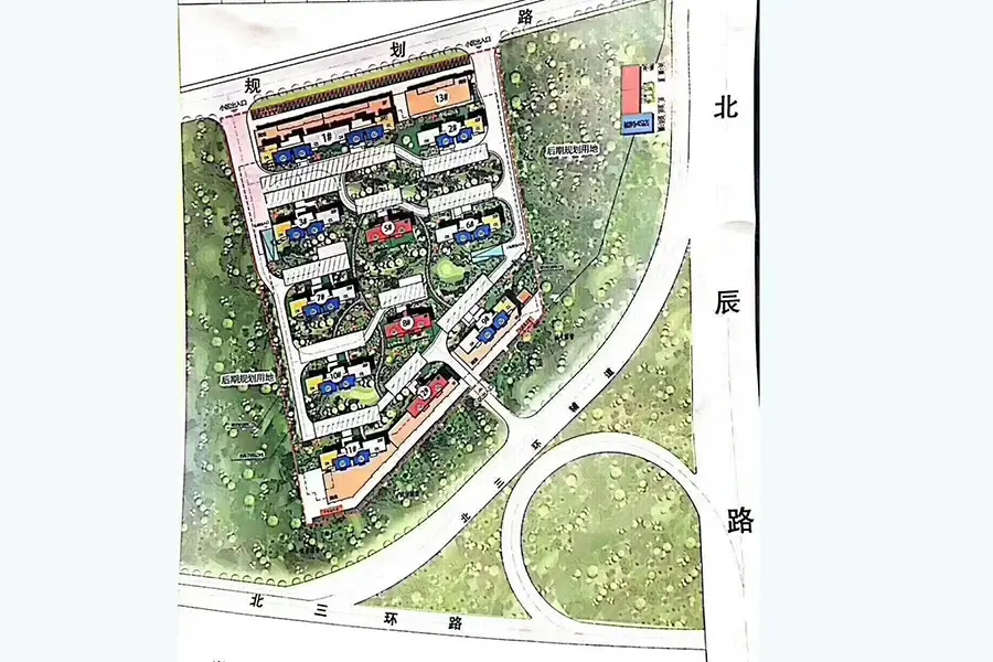 效果图:天颂鸟瞰图