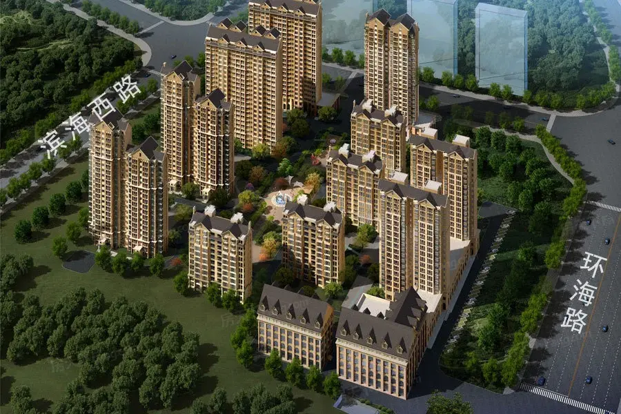 崆峒岛小区鸟瞰图-烟台搜房网