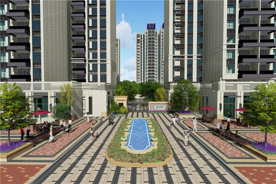 效果图:中间地块1