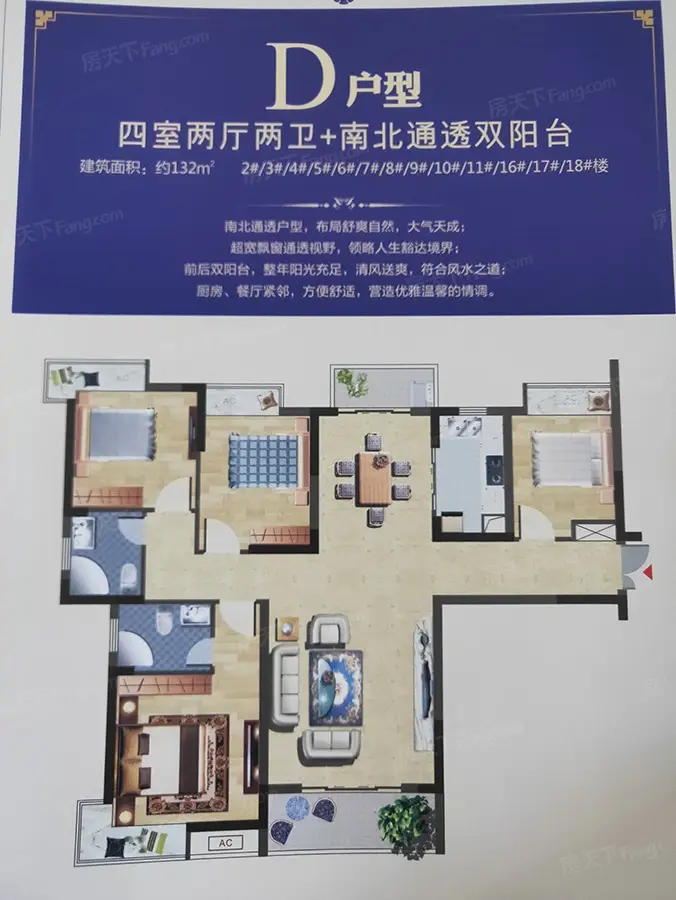 户型图:D