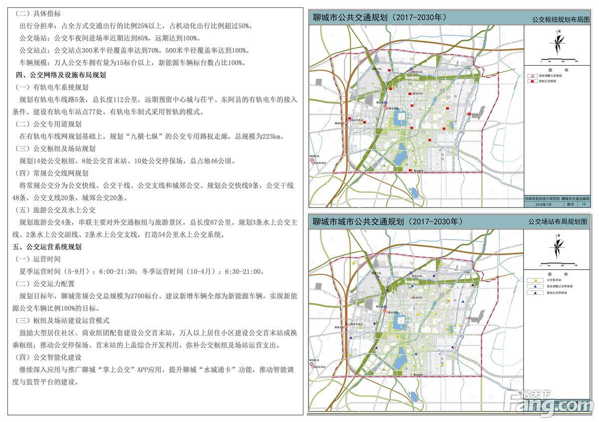 聊城市公共交通规划(2017-2030)批前公告