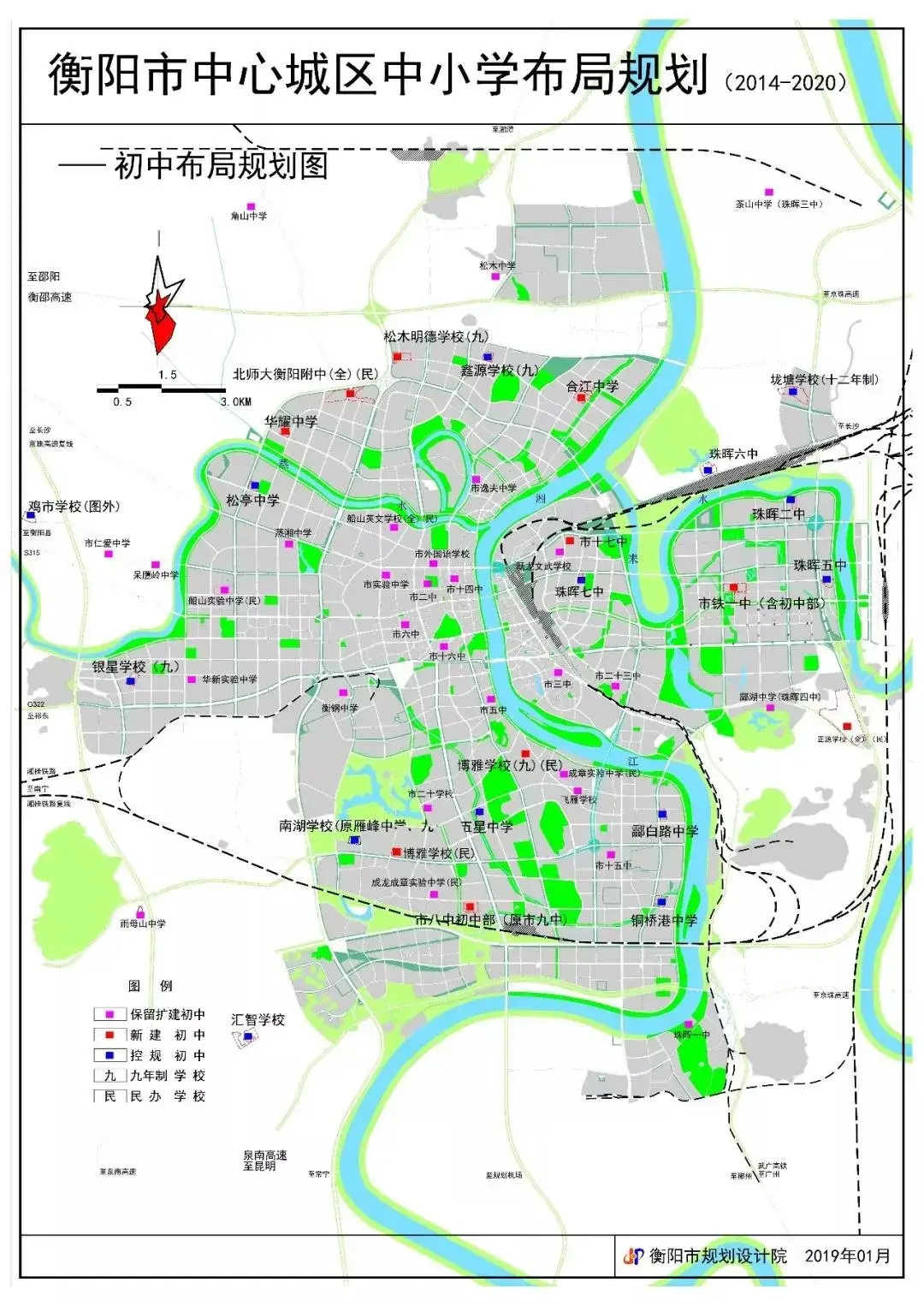 这些新增的学校位置在