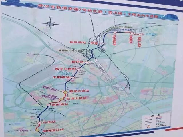 武汉地铁7号线北延前川线已动工预计2019年竣工通车