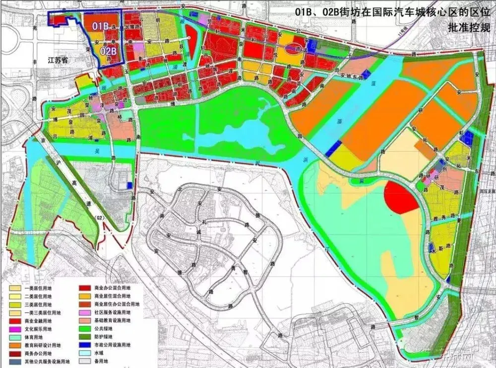 配合上海11号线安亭站周边发展有嘉定国际汽车城最新规划公示