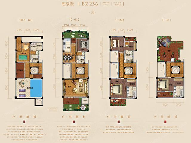 北京中国铁建北京山语城高层大户型四居室价格约242-400万元