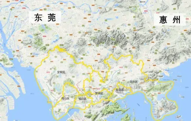 东莞,惠州确实都规划了有地铁,有城际铁路 但再看环深圳的地形地貌