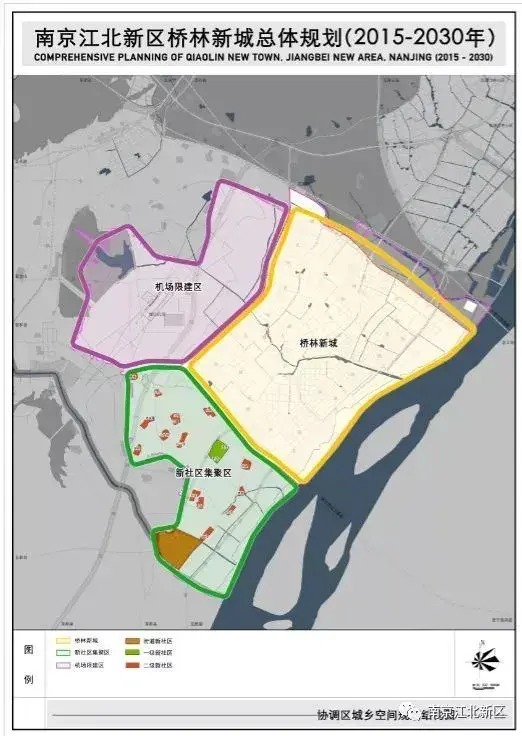 沿长江和浦乌公路方向自西向东依次布局产业片,居住片和港口片; "多