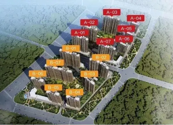 (电建海赋尚城鸟瞰效果图)