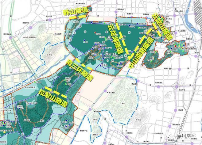 拉犁山隧道 黄河西路下穿拉犁山,连接铜山新区与汉王风情景区,向西北