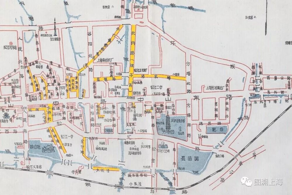 1986年松江城区图 邱家湾