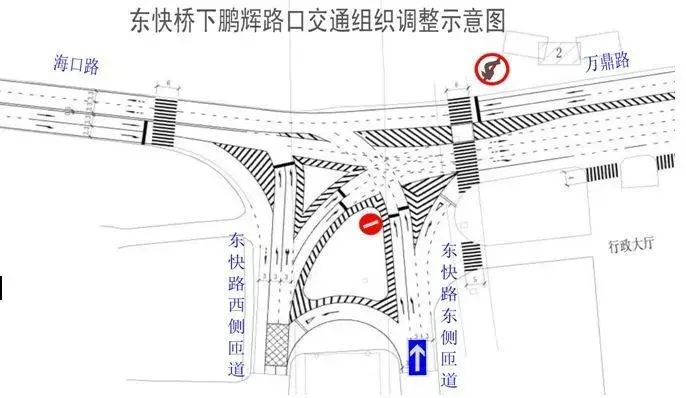 大连梭鱼湾立交桥主线通车 海口路路口交通调整
