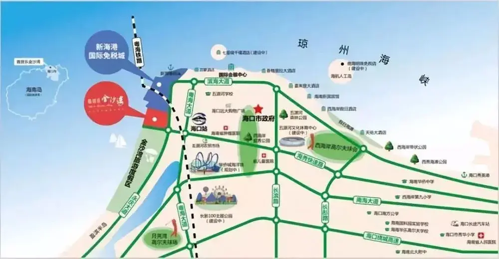 海口新海港免税城用地正式挂牌!雅居乐金沙湾再添重磅