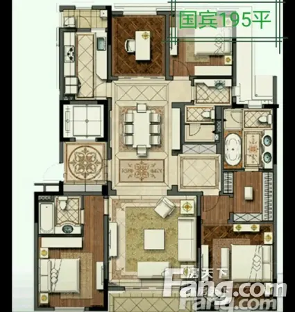 大花园小产证面积毛坯4 1户型,常州新北河海九龙仓国宾1号二手房四室