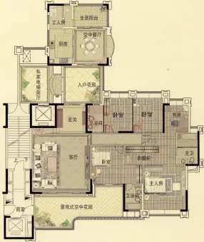 珠光新城御景终于有300平方的大户型放售了 看房本人有钥匙