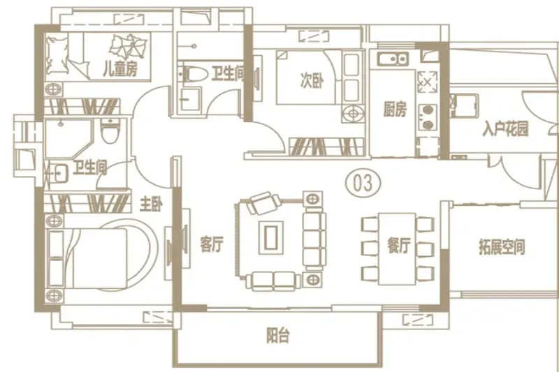 越秀滨海御城户型图