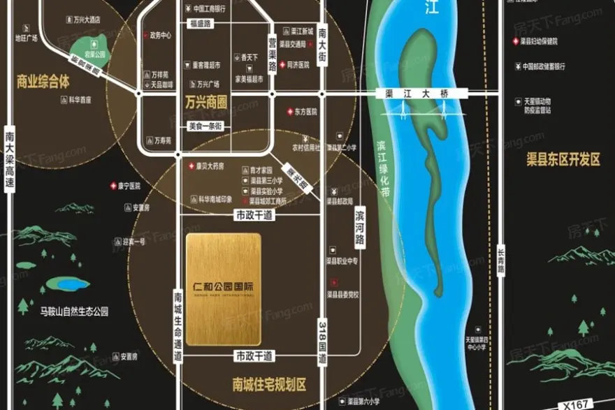 达州新房 渠县楼盘 仁和公园国际 仁和公园国际楼盘相册880_586