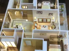 保利碧桂园天盈公馆 4室2厅 东南