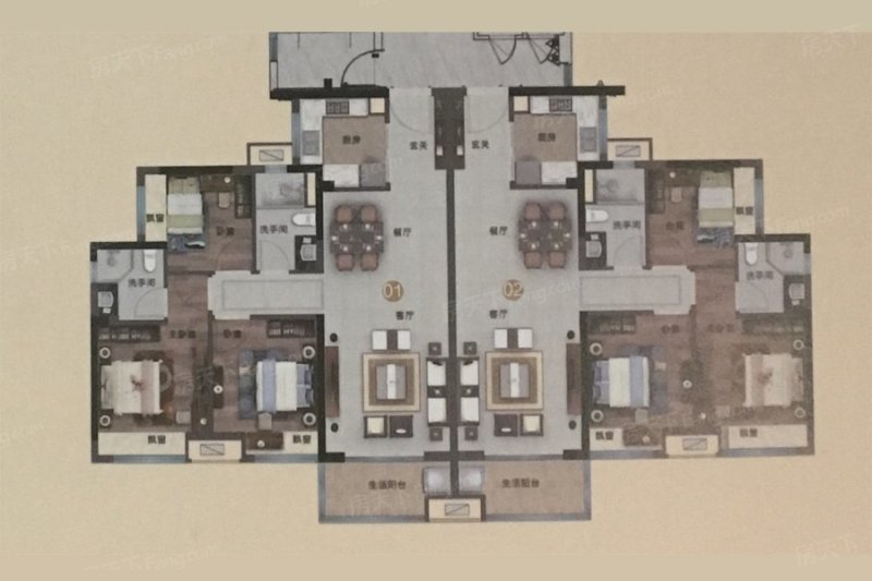 美的·西江府户型图