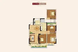 南湾·琨御府3室2厅1厨1卫建面110.00㎡