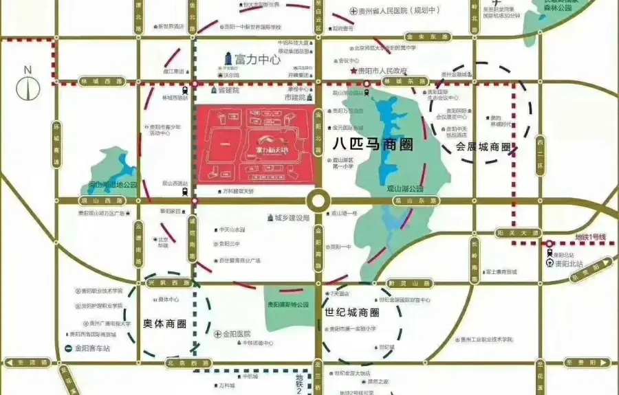 观山湖 富力新天地 2室1厅