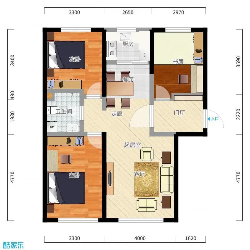 128㎡美式田园 128㎡美式田园