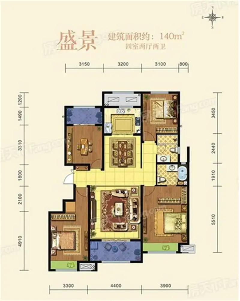 今朝装饰龙湖香醍璟宸140平简约风格装修样板间 今朝装饰龙湖香醍璟宸140平简约风格装修样板间