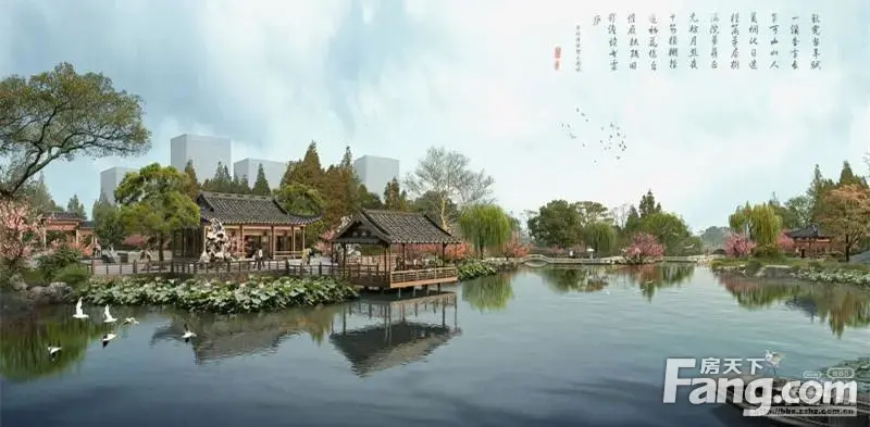 丁兰打造中央水景公园啊,名景台的朋友可以去玩了