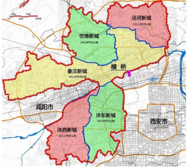 西咸新区沣西新城地图图片