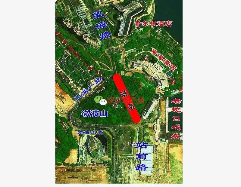 蛇口微波山隧道开凿,海上世界-太子湾片区一体化