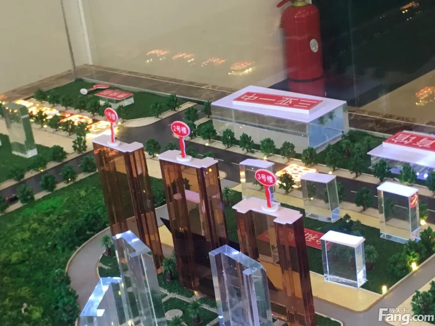 实景图:沙盘楼栋近景