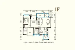 佳乐国际城4室2厅1厨2卫建面140.0㎡
