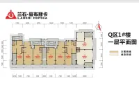 Q区1#楼一层平面图