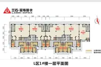 L区1#楼一层平面图