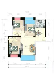 北部湾国际公馆3室2厅1厨2卫建面116.47㎡