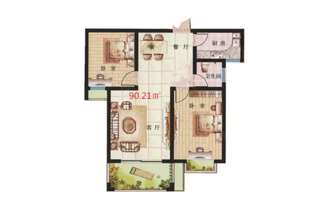 龙江帝景户型图