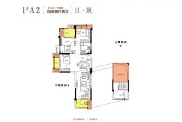 三盛·璞悦湾4室2厅1厨1卫建面108.0㎡