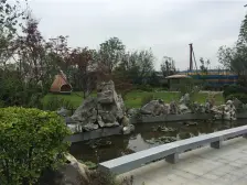 徽派别墅,河道景观,单层大四室