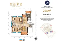 圣基豪庭4室2厅1厨3卫建面204.0㎡