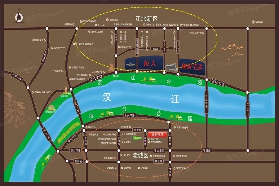 恒大御景半岛交通图