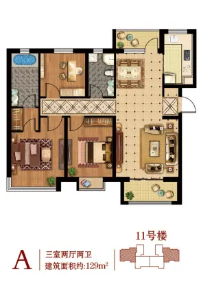 仕嘉华府户型图